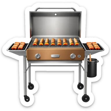 Blackstone grill with hibachi flippers sticker