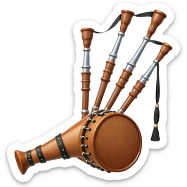Scottish bagpipes sticker