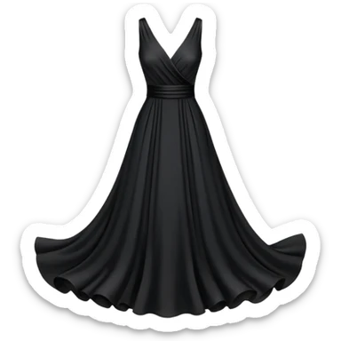 black dress sticker