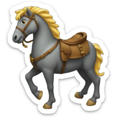 Moineaux sur un hippocampe sticker