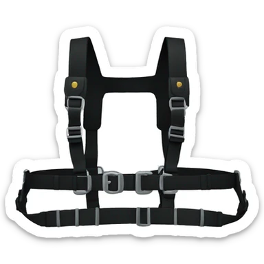 Black chest harness sticker