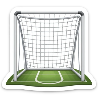 football goal straight on sticker