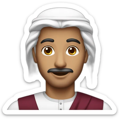 qatari man sticker