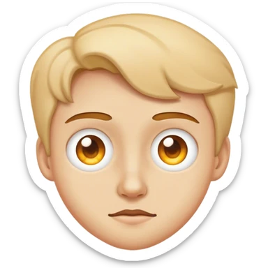 Squinty eyes sticker