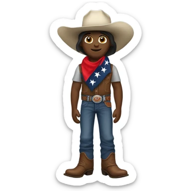 Cowboy who likes the Texans  sticker