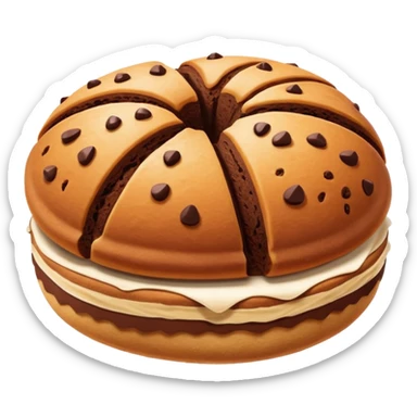 Chocolate pan dulce concha sticker
