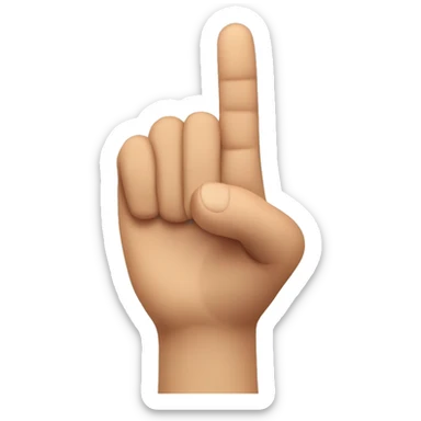 finger pointing first person pov sticker