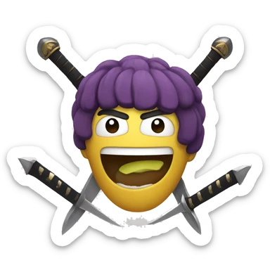 Figs with swords sticker