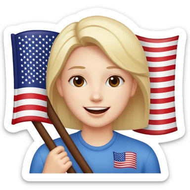 The Joyful American sticker