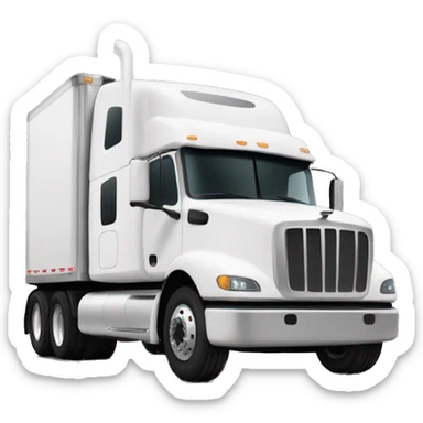 Semi truck with “PGS” letters on the side sticker