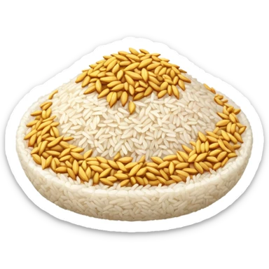 Draw me a rice emoji sticker