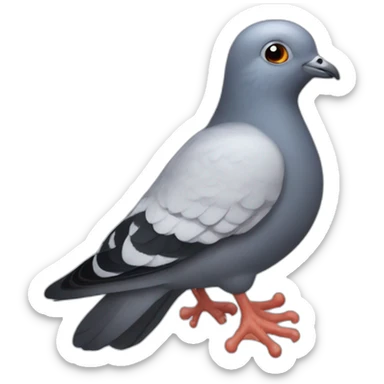 Pigeon Jingle bells sticker
