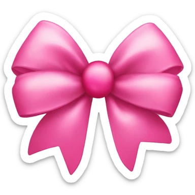 Pink bow with cherrys  sticker