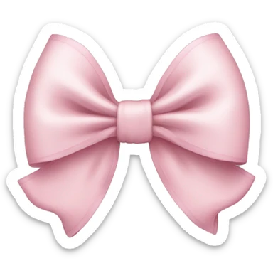 Light pink bow  sticker