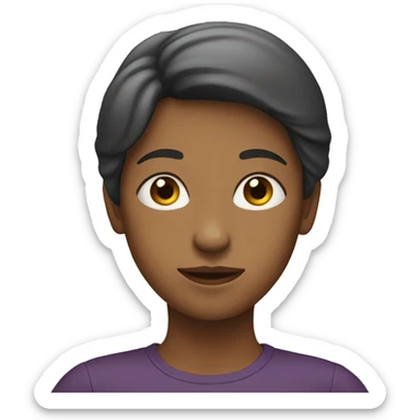  one woman standing facing forwards without any arms sticker