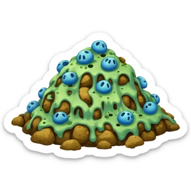 rotten food, no face, no people sticker