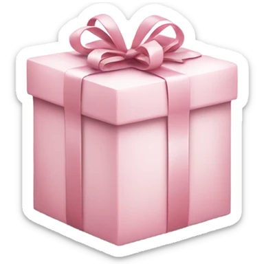 Light pink Christmas gifts under a white Christmas tree  sticker