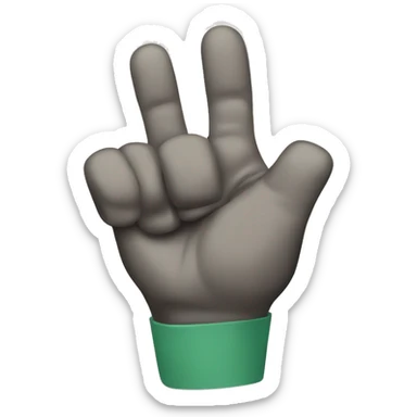 Anti hang loose sign sticker