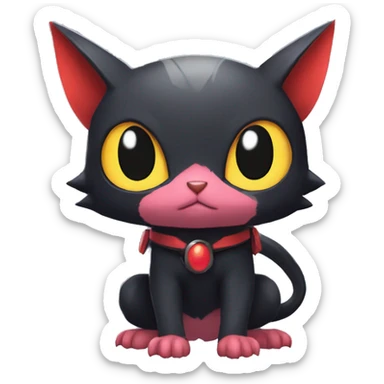 Cool Cute Edgy Chibi Noibat-Litten-Pokémon-Fakémon-hybrid sticker