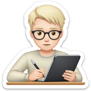 idiot guy who writes a blog sticker