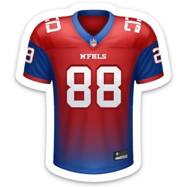 shirt nfl blue (#00A3E0) and red (#F9423A) sticker