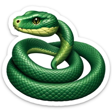 Slytherin snake sticker