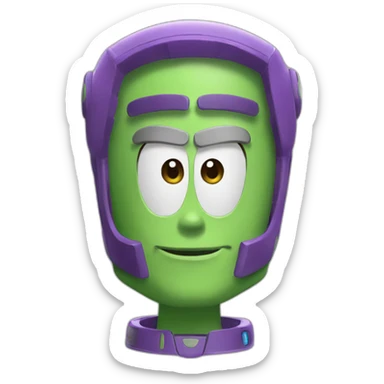Buzz lightyear head sticker