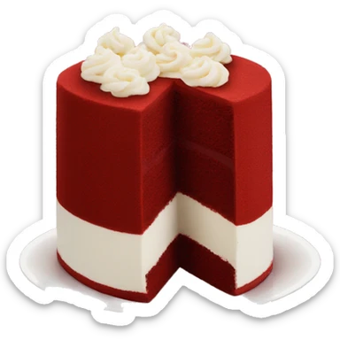 red velvet cake sticker