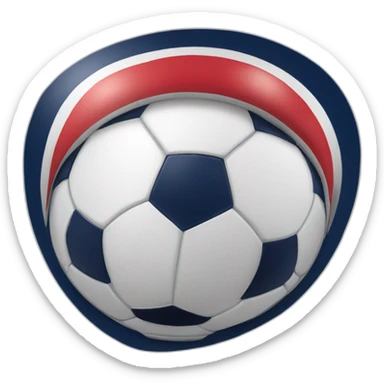 au foot le logo du PSG realiste sticker