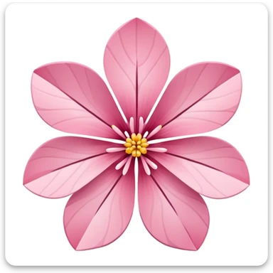 sakura flower with geometric pattern sticker