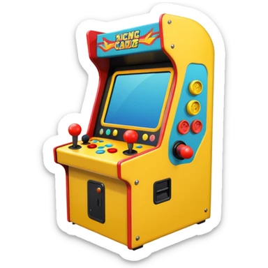 Racing arcade cabinet sticker