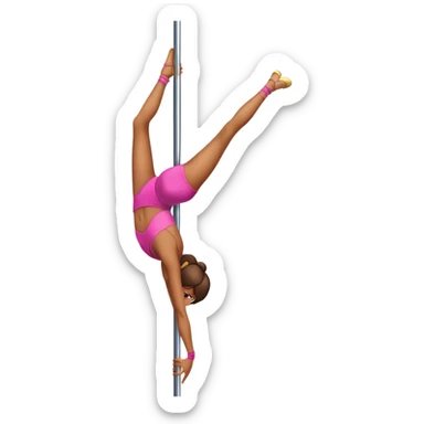 Crée un émoji d’une personne qui fait du pol dance sticker