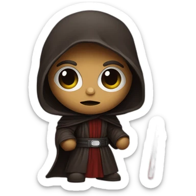 Cookiesmonster as sith jedi sticker