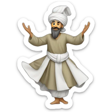 A moroccan sufi dervish sticker