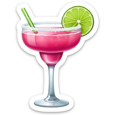hot pink margarita  sticker