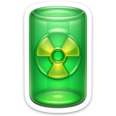 Uranium like inside a tube that we see on tiktok, without the symbol thing, and no line thing, just tube and pure green sticker