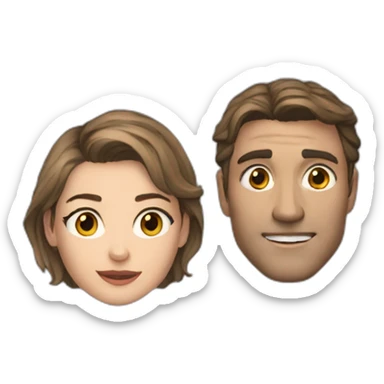 Roy Kent and Keeley Jones sticker