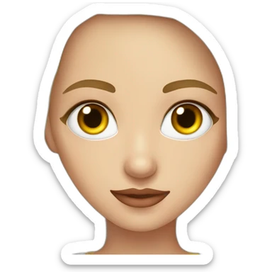 Muchacha gitana rubia con heterocromia sticker