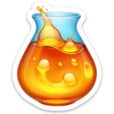 molten glass sticker