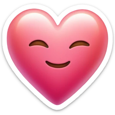 Love heart pulsing blushing sticker