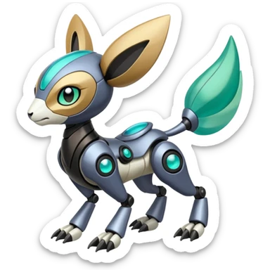Meloetta-Vernid-Fionbri-Protogen-Pokémon-Digimon-Fakémon-fusion-hybrid-creature sticker