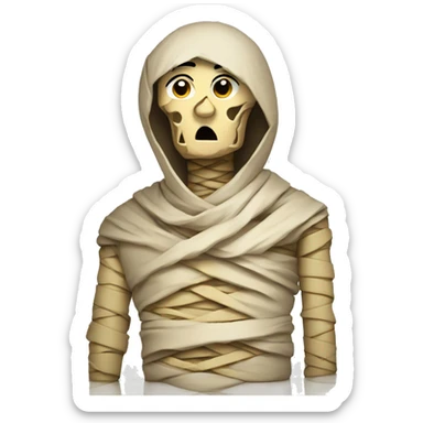 Mummy wrapped in euros € sticker