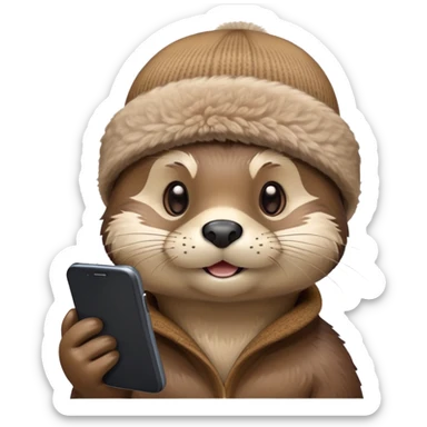 Gen z otter sticker