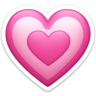 Pink heart  sticker