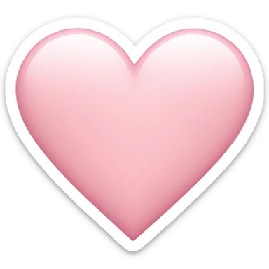 Light pink heart  sticker