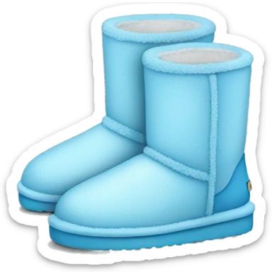 Baby blue uggs sticker
