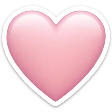Light pink heart sticker