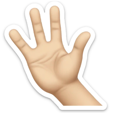 hands reaching toward you  sticker