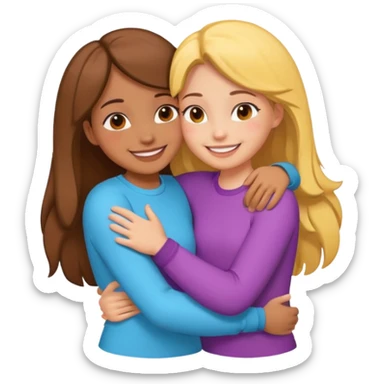 Make an best Friends Sticker in Cartoon Style sticker