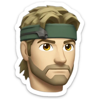 Solid Snake from metal gear sticker